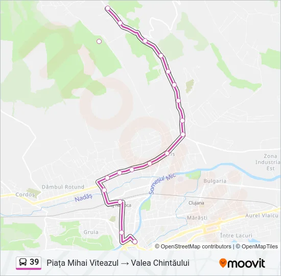 39 Bus Line Map