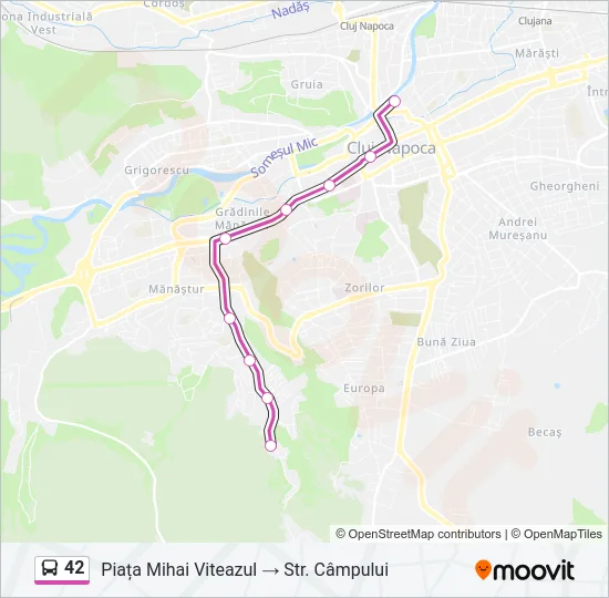 42 Bus Line Map