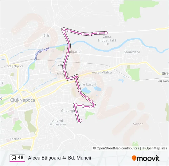 48 Bus Line Map