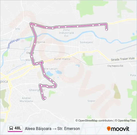 48L Bus Line Map