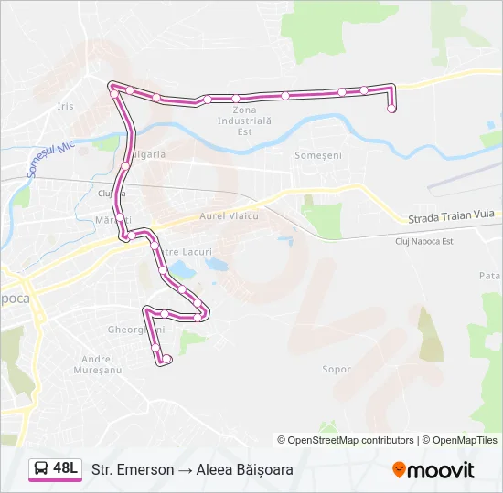 48L Bus Line Map