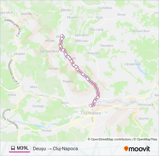 M39L Bus Line Map