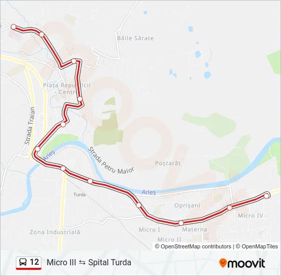 12 Bus Line Map