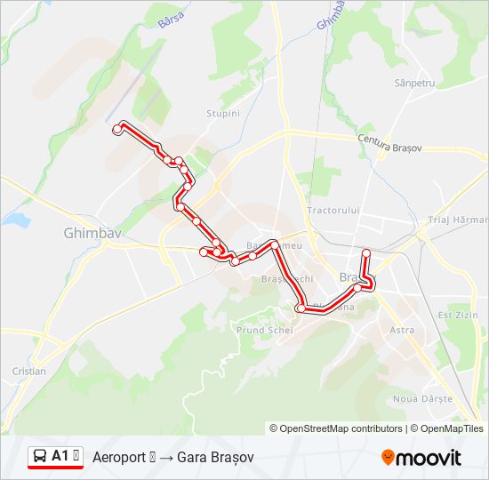 A1 ✈ bus Line Map