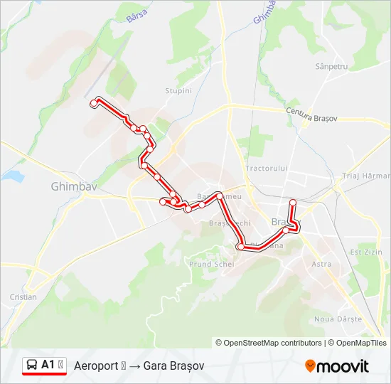 A1 ✈ Bus Line Map