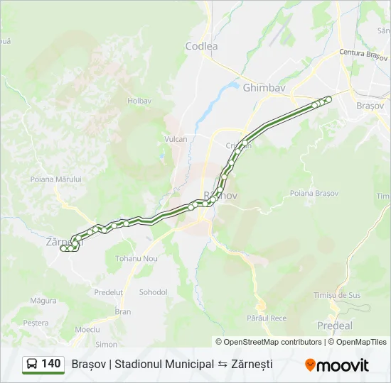140 Bus Line Map