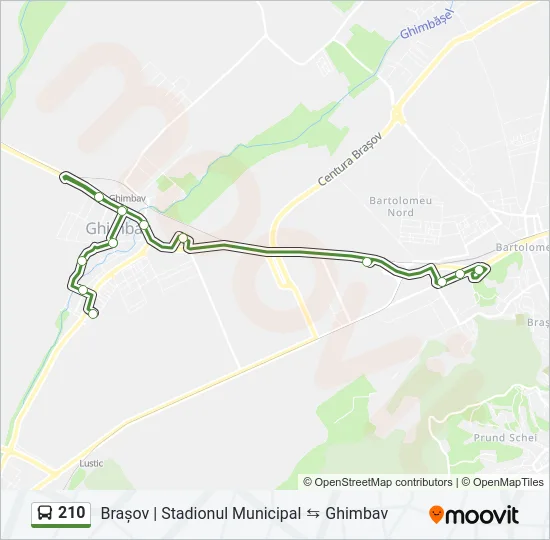 210 Bus Line Map