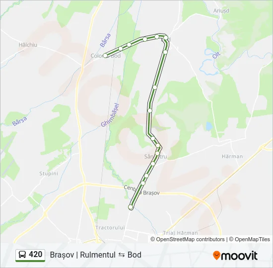 420 Bus Line Map