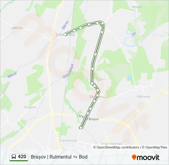 420 Bus Line Map
