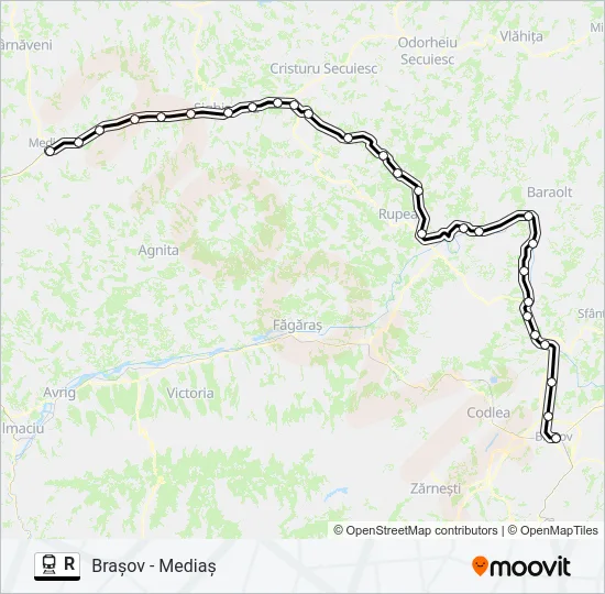 R Train Line Map