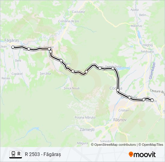 R train Line Map