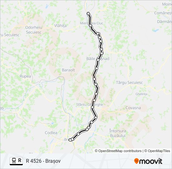 R train Line Map