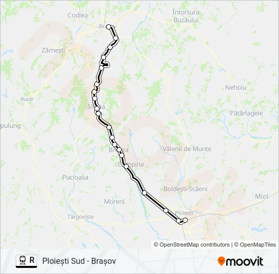 R Train Line Map