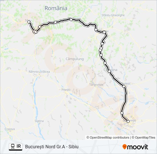 IR Train Line Map