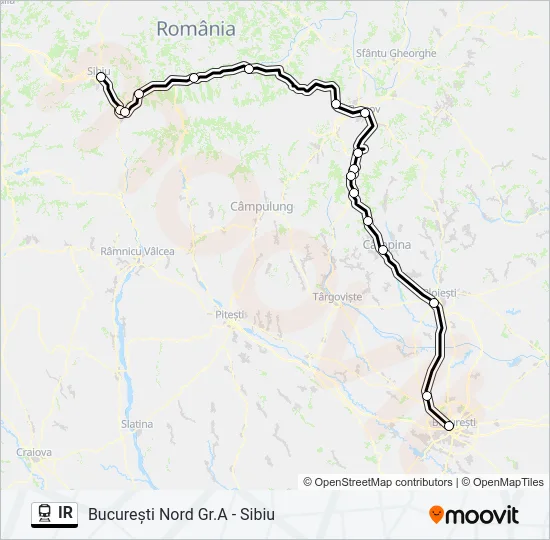 IR Train Line Map