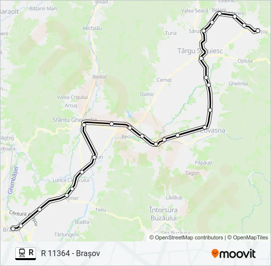 R Train Line Map