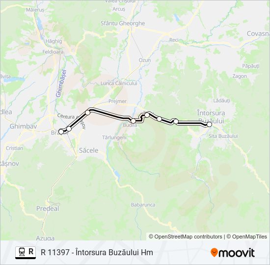 R train Line Map