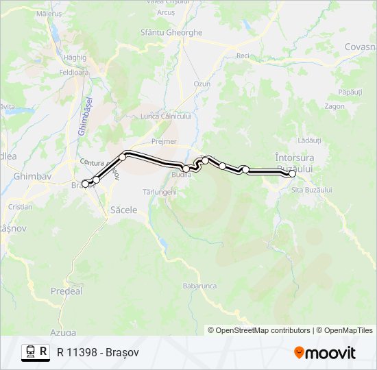 R train Line Map