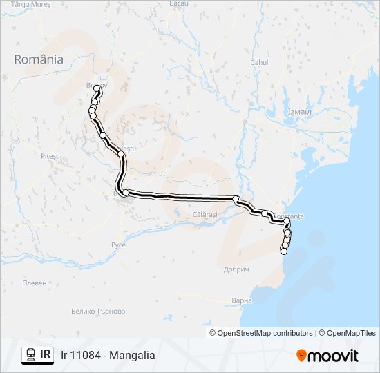 IR train Line Map