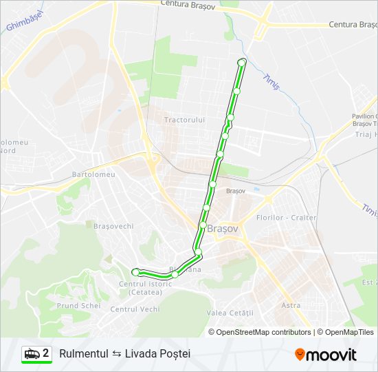 2 Trolleybus Line Map