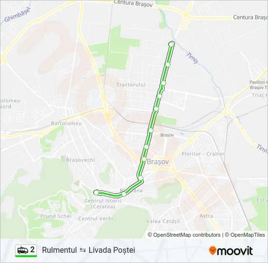 2 Trolleybus Line Map