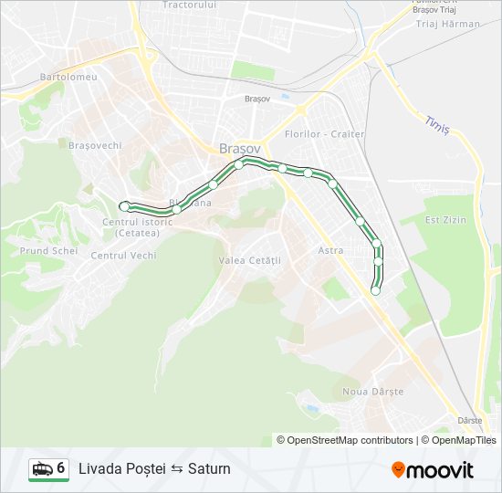 6 Trolleybus Line Map