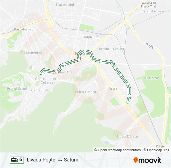 6 Trolleybus Line Map
