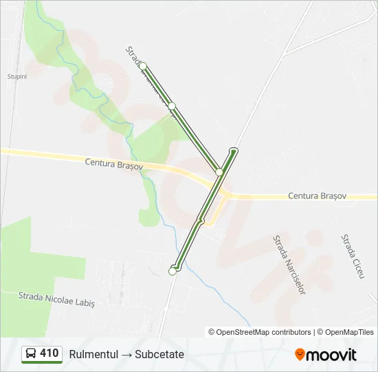 410 Bus Line Map