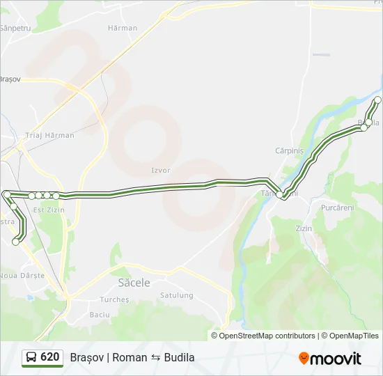 620 Bus Line Map