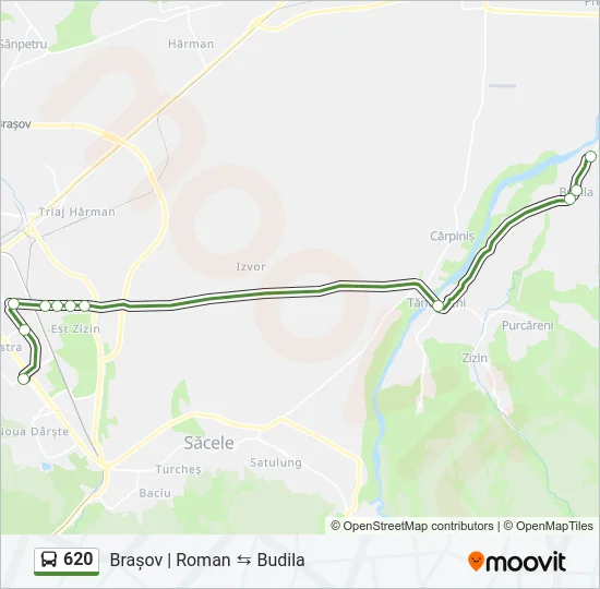 620 Bus Line Map