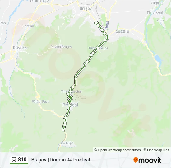 810 Bus Line Map