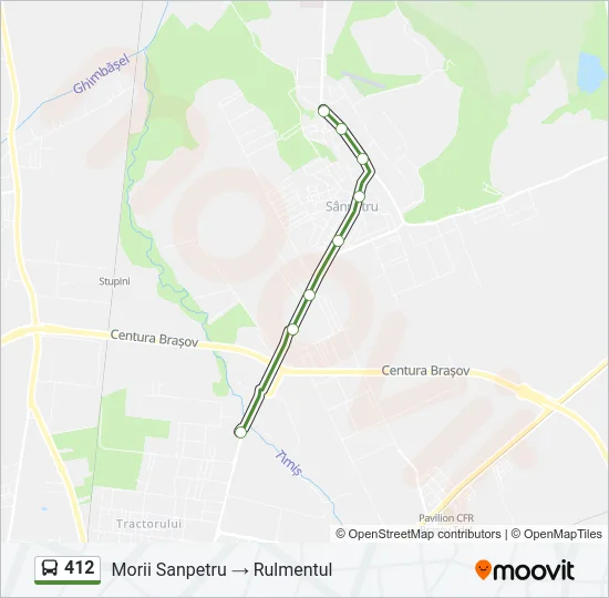 412 Bus Line Map