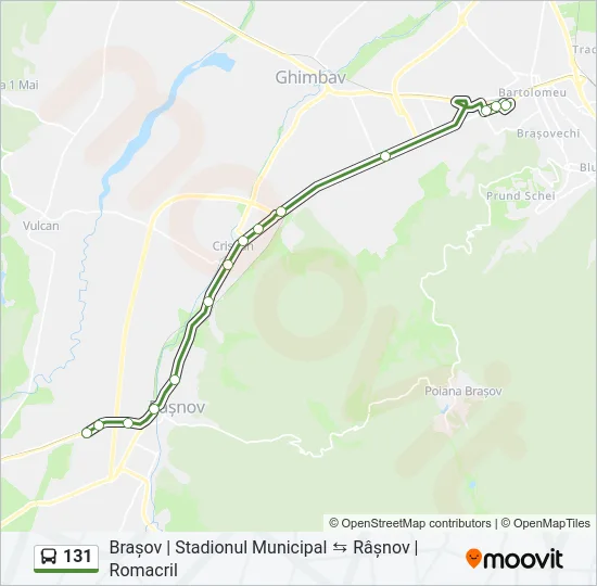 131 Bus Line Map