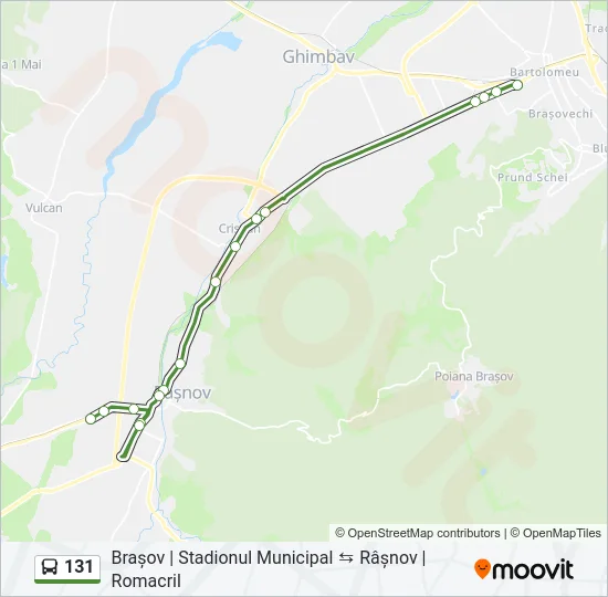 131 Bus Line Map