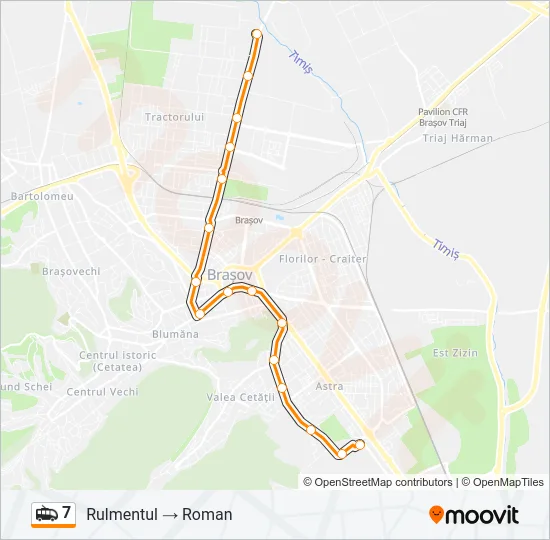 7 Trolleybus Line Map