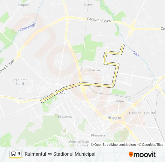 9 Bus Line Map
