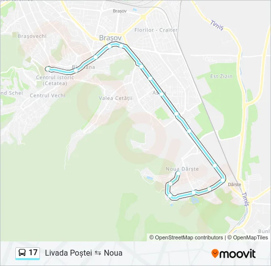 17 Bus Line Map