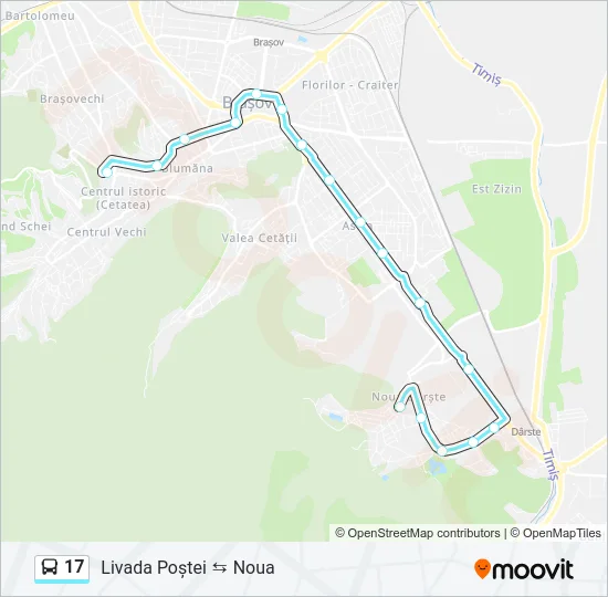 17 Bus Line Map