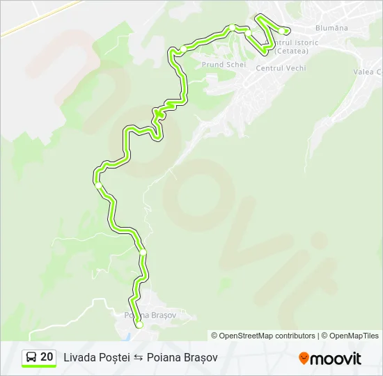 20 Bus Line Map