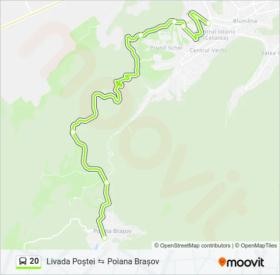 20 Bus Line Map