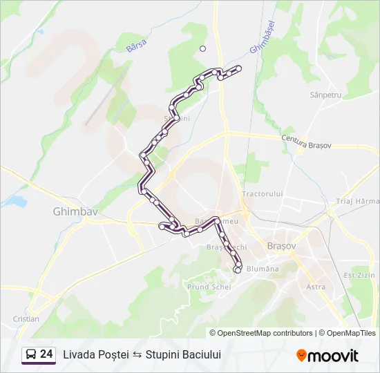 24 Bus Line Map