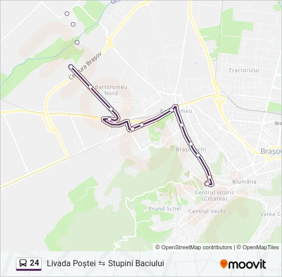 24 Bus Line Map