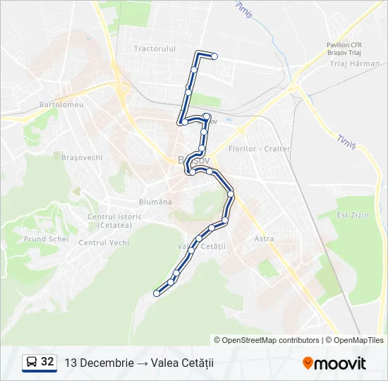 32 Bus Line Map