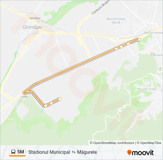 5M Bus Line Map