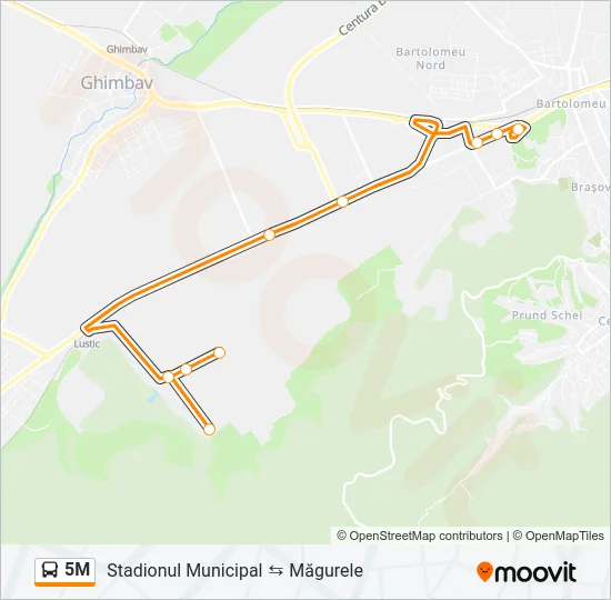 5M Bus Line Map