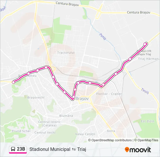 23B Bus Line Map