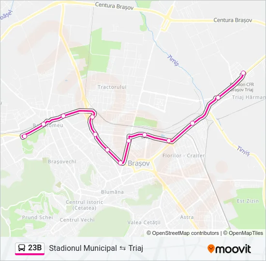 23B Bus Line Map