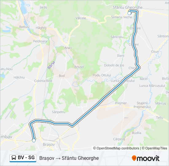 BV - SG bus Line Map