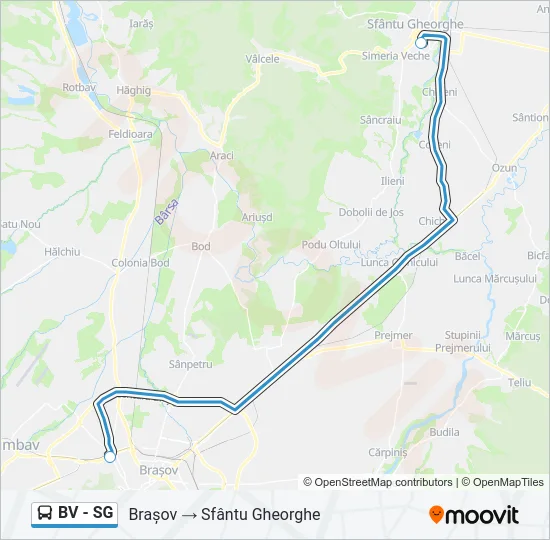 BV - SG Bus Line Map