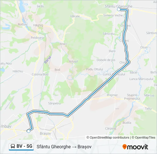 BV - SG Bus Line Map
